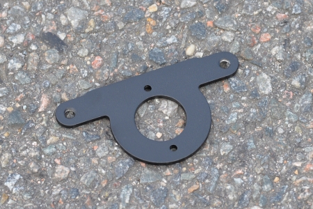 Stock Top-Yoke Speedo Mounting Bracket in silver